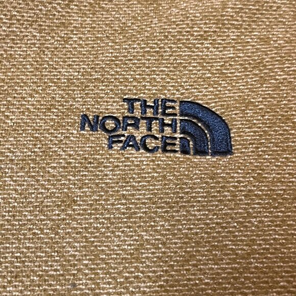 Men's The North Face Textured Cap Rock ¼ Zip Pullover Sweatshirt Jacket L Gold - Picture 4 of 12